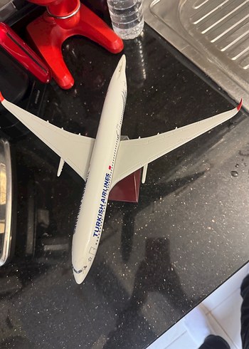 Beyaz Turkish Airlines Uçak Maketi - Görsel 5