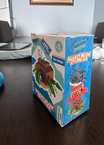 110 Parça Kahverengi Kaplumbağa Maket Blok - Görsel 2