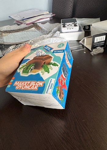 110 Parça Kahverengi Kaplumbağa Maket Blok - Görsel 6