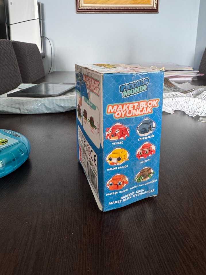 110 Parça Kahverengi Kaplumbağa Maket Blok - Görsel 4