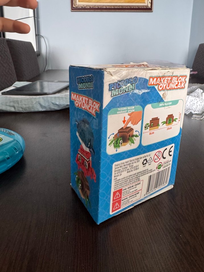 110 Parça Kahverengi Kaplumbağa Maket Blok - Görsel 3