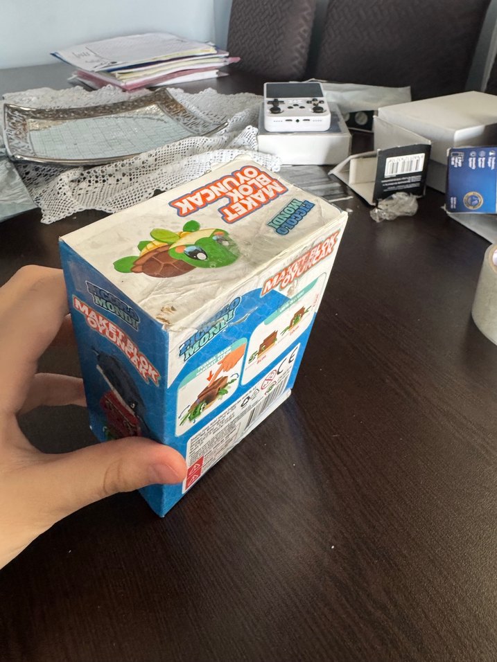 110 Parça Kahverengi Kaplumbağa Maket Blok - Görsel 5