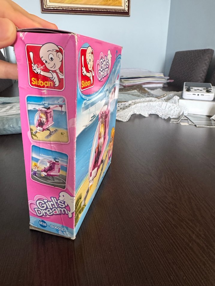 Sluban Kızlar İçin Pastel Pembe Helikopter Lego - Görsel 3