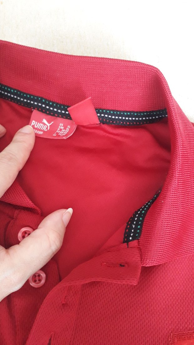 Kırmızı Kısa Kollu Polo Yaka Tişört - Görsel 3