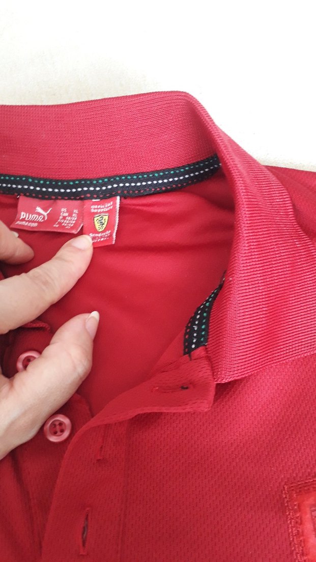 Kırmızı Kısa Kollu Polo Yaka Tişört - Görsel 2