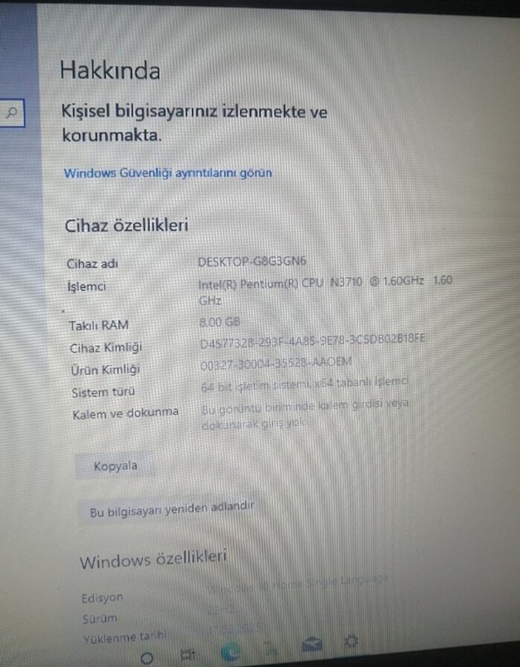 Gri Casper Laptop - Görsel 4