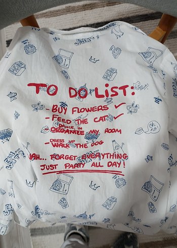 Baskılı uzun Kollu Keten Gömlek - Görsel 3