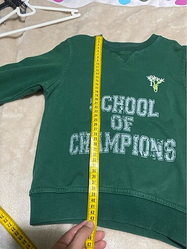 5 Yaş Beden yeşil Renk Doğa koleji Sweatshirt