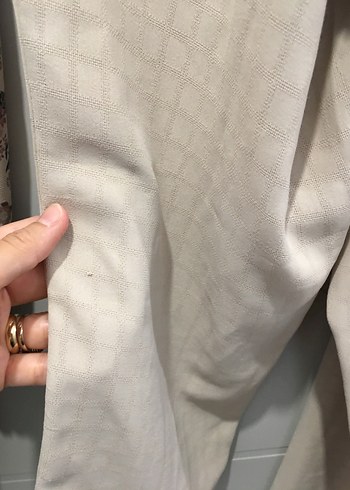 Diğer Bej Çiçekli Uzun Kollu Bohem Pijama Takımı
