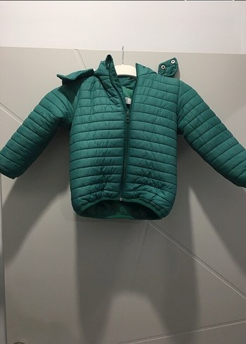 Erkek Çocuk Yeşil Fermuarlı Mont