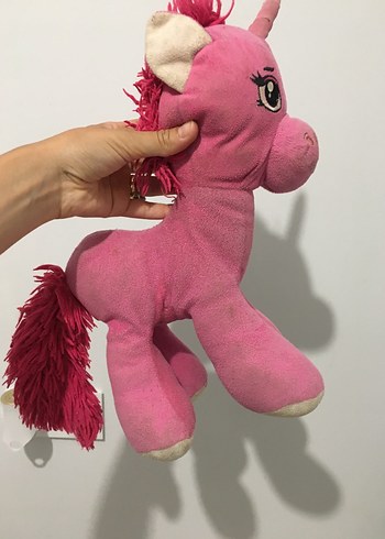 Pembe Peluş Unicorn Oyuncak