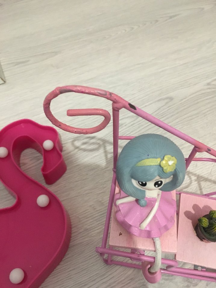 Renkli Pembe Çocuk Rafı - Görsel 3