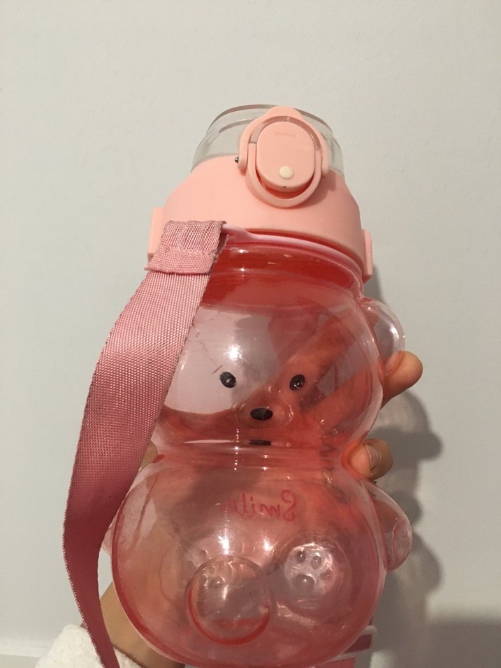 Pembe Ayıcık Tasarımlı Çocuk Matara - Görsel 2