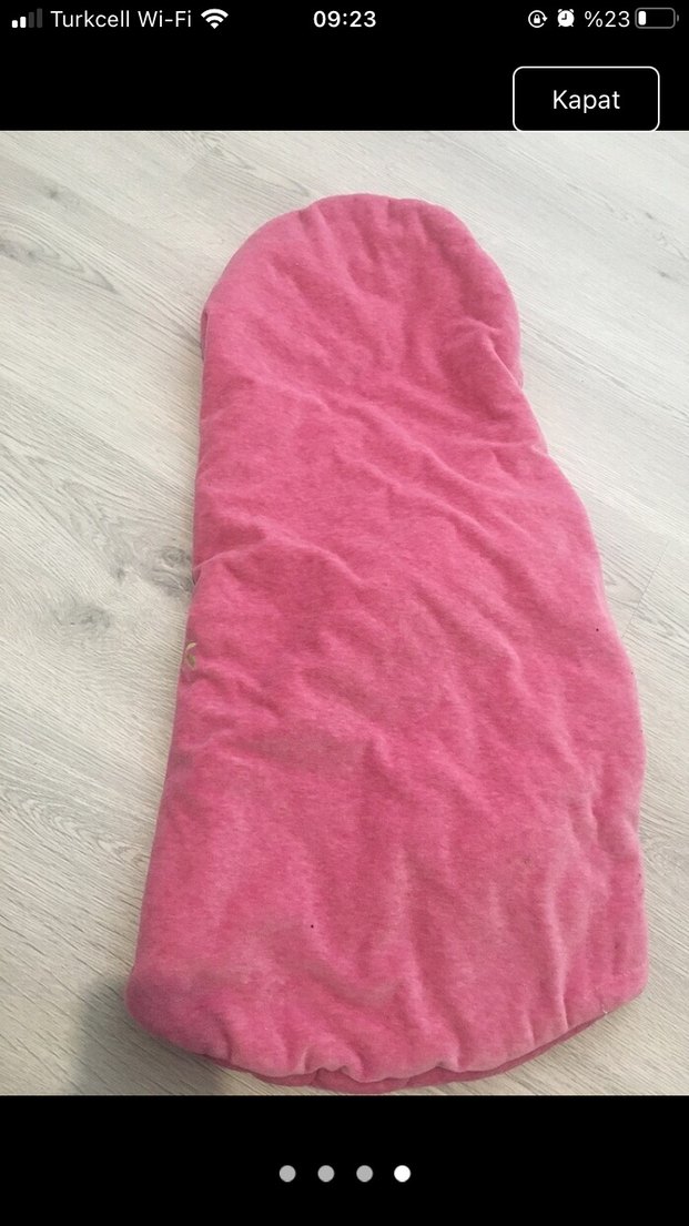 Nakışlı Pembe Bebek Battaniyesi Kapüşonlu kundak - Görsel 2