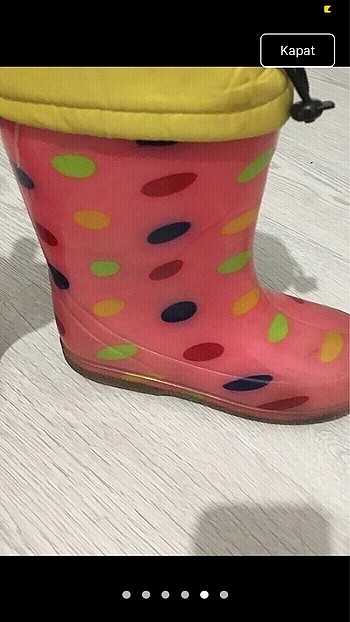 31 Beden pembe Renk Çocuk yağmur çizmesi