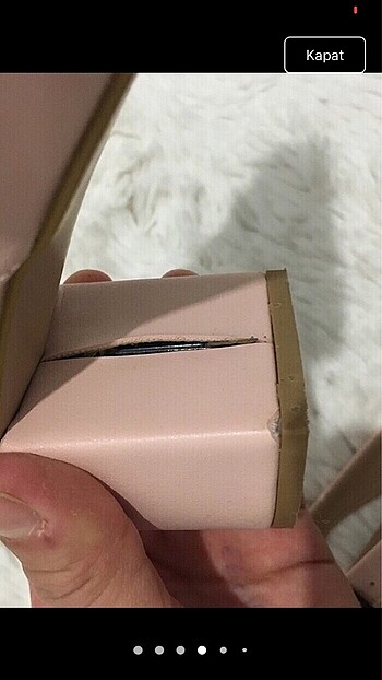 38 Beden pembe Renk Küt topuklu pudra pembe ayakkabı