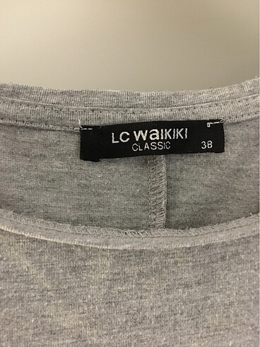 LC Waikiki Lcw gri penye elbise