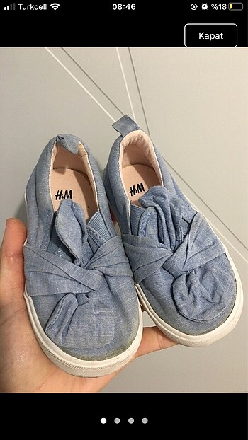 H&M mavi bebek çocuk ayakkabı