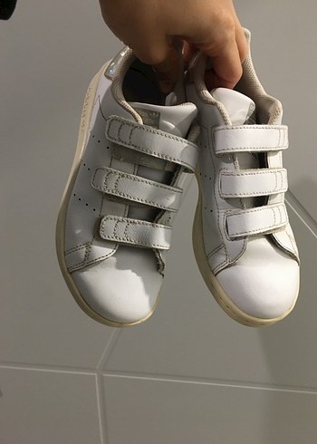 Kız Çocuk Beyaz Cırt Cırtlı Spor Ayakkabı - Görsel 2