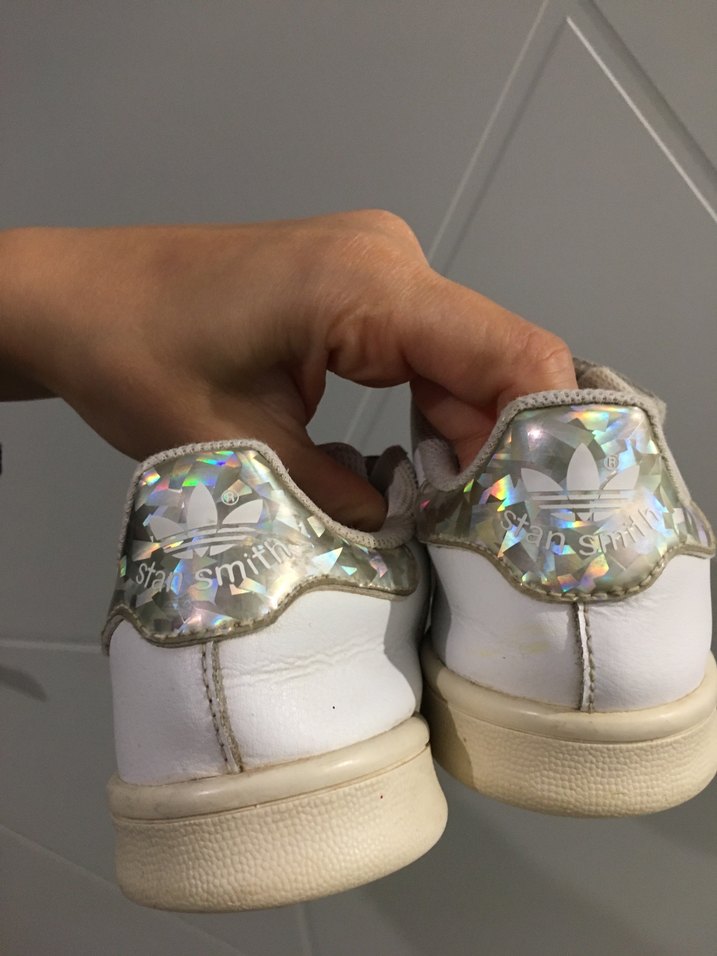 Kız Çocuk Beyaz Cırt Cırtlı Spor Ayakkabı - Görsel 5