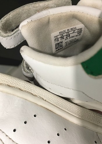 Kız Çocuk Beyaz Cırt Cırtlı Spor Ayakkabı - Görsel 6