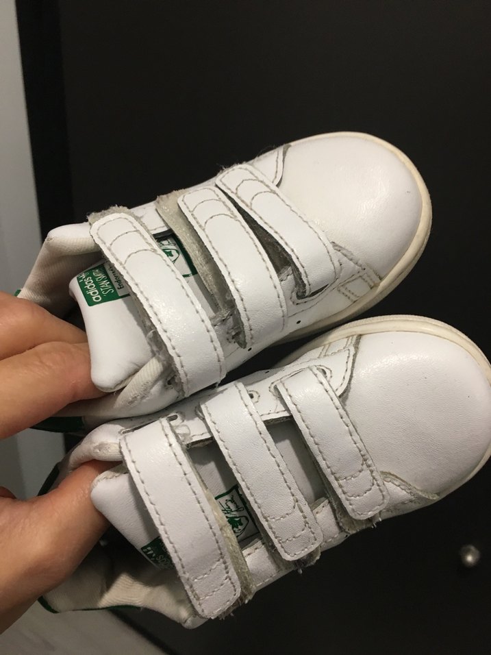 Kız Çocuk Beyaz Cırt Cırtlı Spor Ayakkabı - Görsel 4