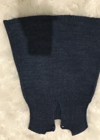 Kız Çocuk Lacivert Triko Kolsuz Elbise - Görsel 3