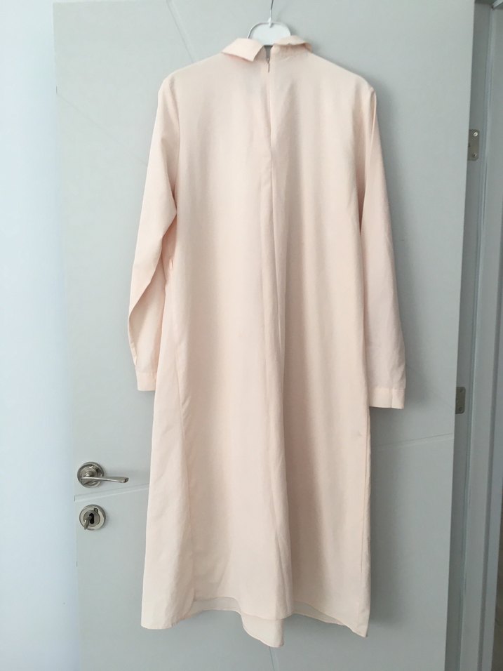 Pudra hamile elbisesi tesettür elbise - Görsel 3