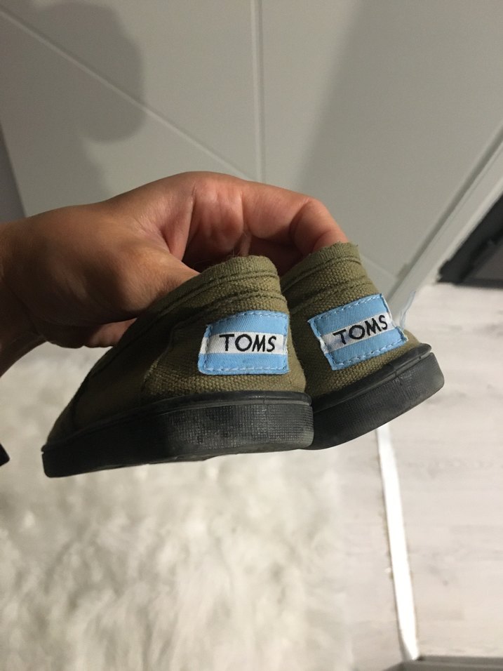 Erkek Çocuk Haki Orijinal toms Loafer Ayakkabı - Görsel 2