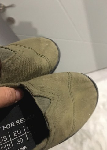 Erkek Çocuk Haki Loafer Ayakkabı Velcro - Görsel 5