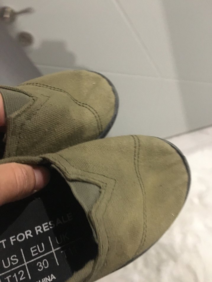 Erkek Çocuk Haki Loafer Ayakkabı Velcro - Görsel 5