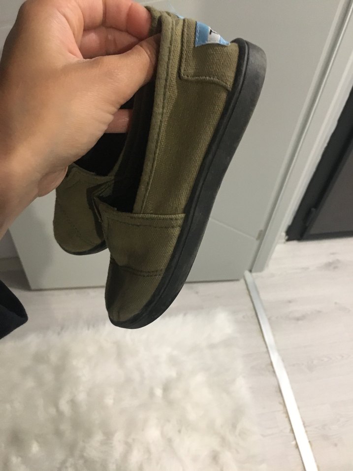 Erkek Çocuk Haki Loafer Ayakkabı Velcro - Görsel 2