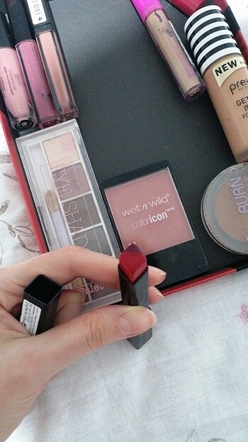 kadın ruj kapatıcı fondöten allık far bronzer - Görsel 6