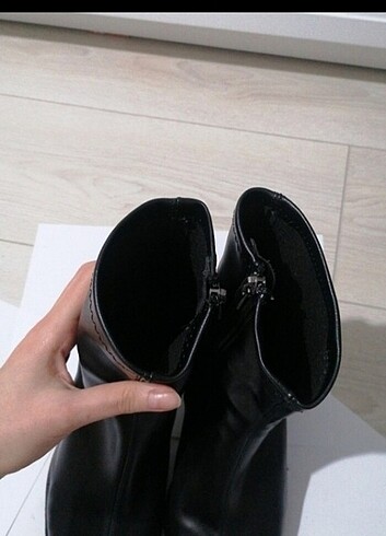 kadın siyah topuklu bot  - Görsel 6