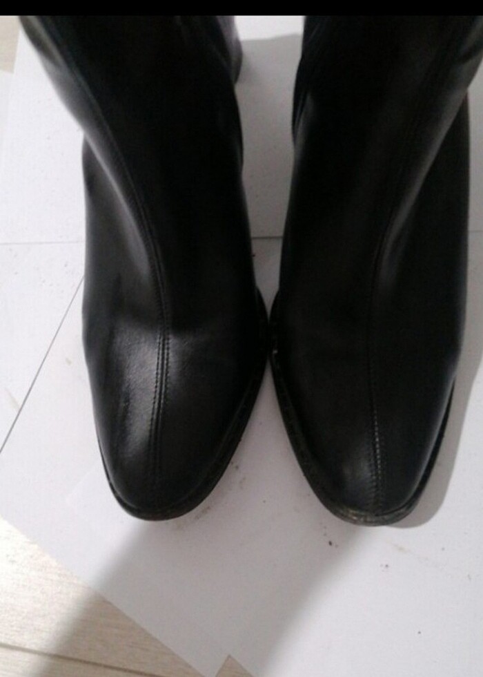 kadın siyah topuklu bot  - Görsel 2