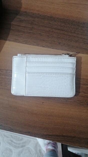 bershka kadın beyaz cüzdan kartlık - Görsel 5
