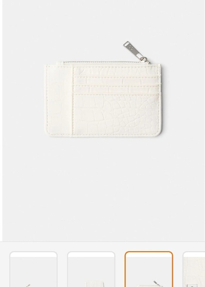 bershka kadın beyaz cüzdan kartlık - Görsel 3