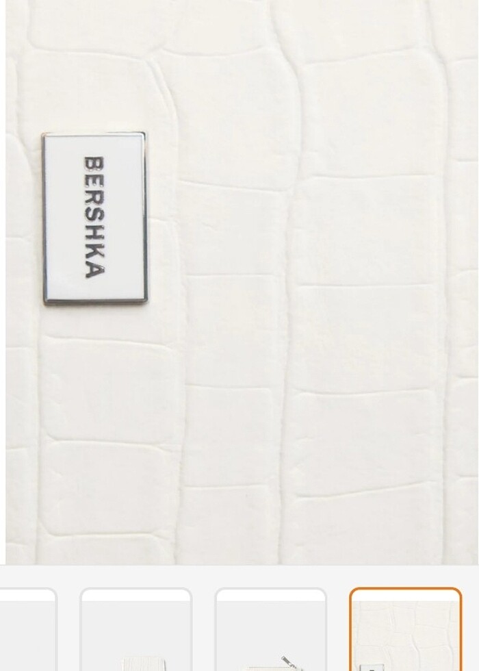 bershka kadın beyaz cüzdan kartlık - Görsel 4