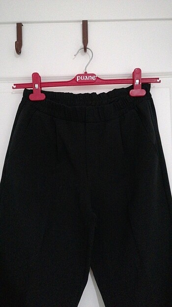 kadın siyah kumaş pantolon - Görsel 2