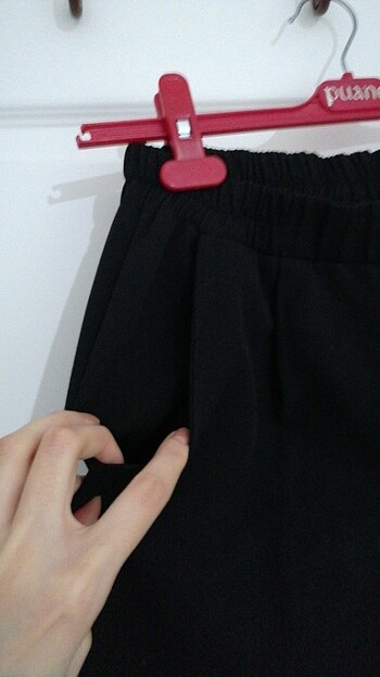 kadın siyah kumaş pantolon - Görsel 3