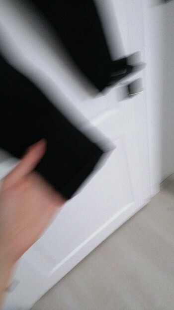 kadın siyah kumaş pantolon - Görsel 5