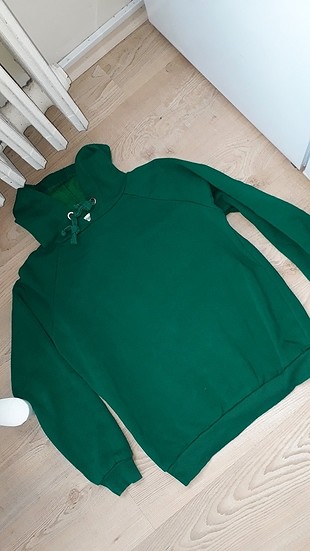 saten yesil sweatshirt 