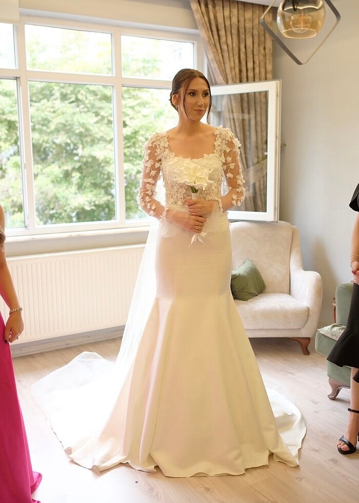 Balık model gelinlik - Görsel 3