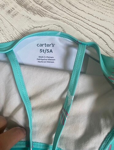 4 Yaş Beden turkuaz Renk Carter?s alt üst bikini mayo takımı