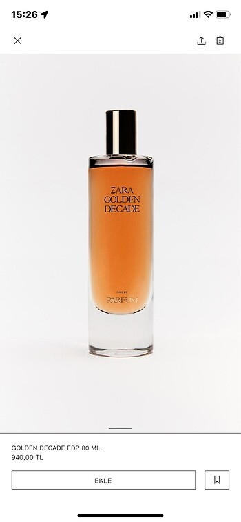 Zara ZARA RED TEMPTATION & GOLDEN DECADE