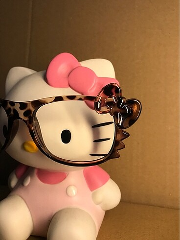 Hello Kitty Hello kitty y2k leopar desenli gözlük