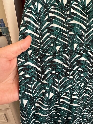 m Beden yeşil Renk H&M kalam elbise