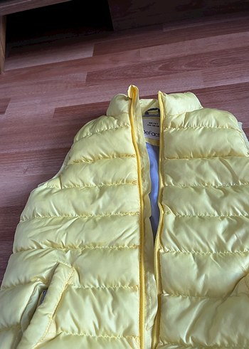 7 Yaş Beden sarı Renk Sarı Erkek Çocuk Yelek Fermuarlı