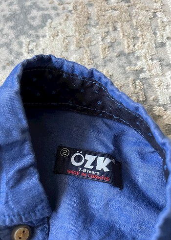 Zara Erkek Mavi Denim Gömlek Uzun Kollu