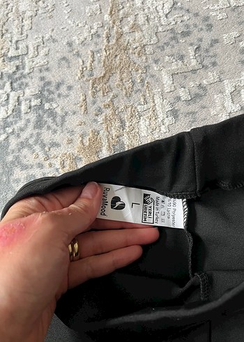 Zara Siyah Kadın Flared Pantolon - Yırtmaçlı